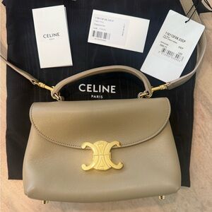 Celine Cappuccino Leather Tote